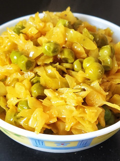 કોબી વટાણા નુ શાક (Cabbage Peas Recipe in Gujarati) રેસીપી મુખ્ય ફોટો