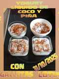 Mini postre casero con galletas de lotus y coco sin Thermomix