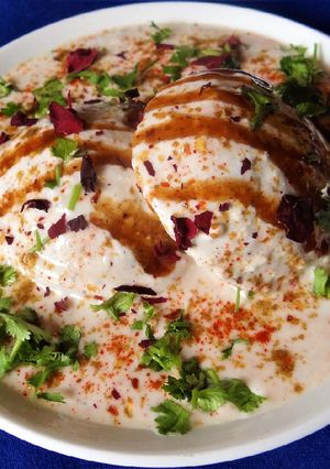A picture of Oil free dahi vada.