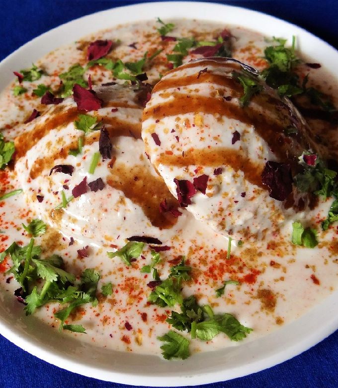 A picture of Oil free dahi vada.