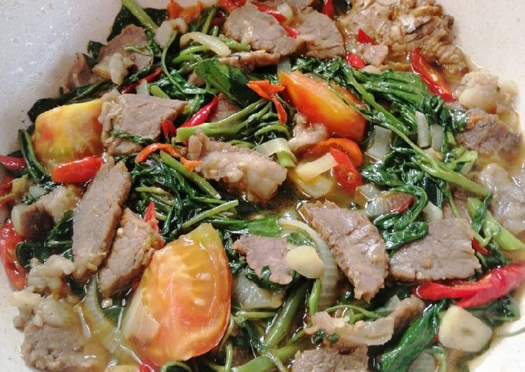 Tumis Kangkung Sapi