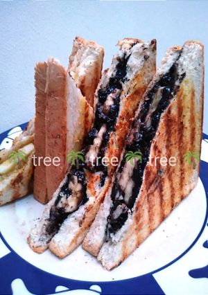 Foto resep Grilled Sandwich Selai Oreo Pisang