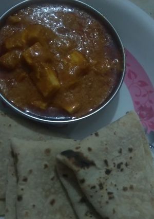 A picture of Spicy kadhai paneer.