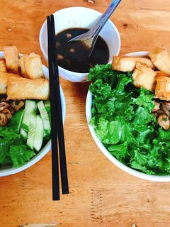 Hình của món Bún nước tương đơn giản.