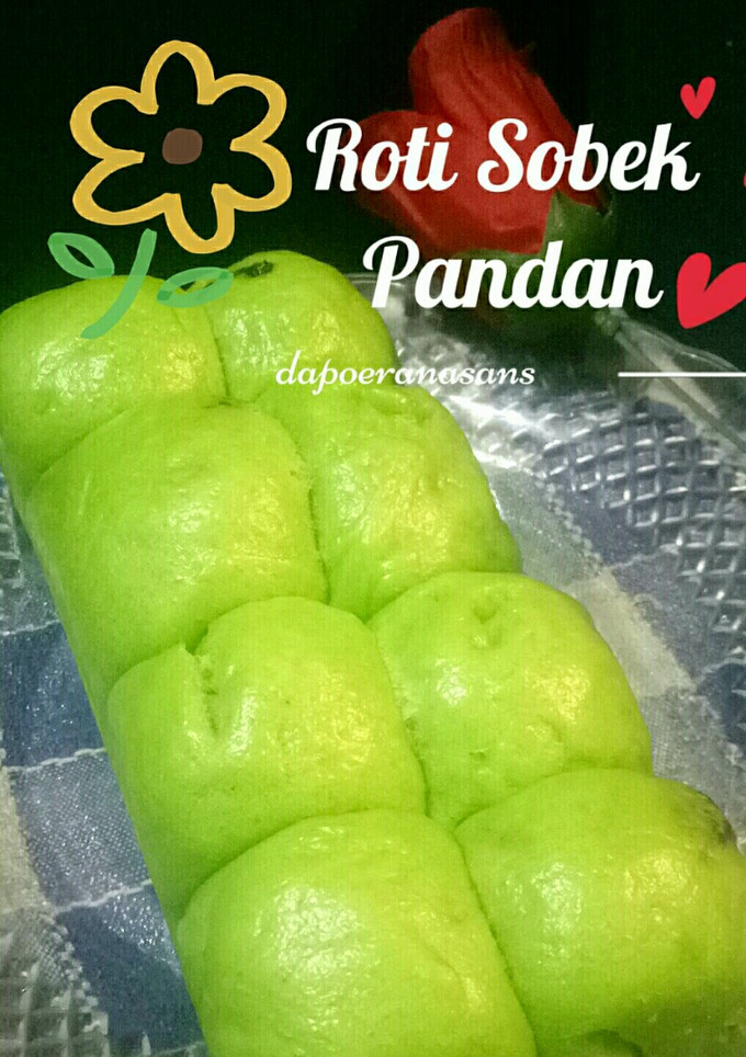 Foto resep Roti Sobek Pandan eegless, no mixer