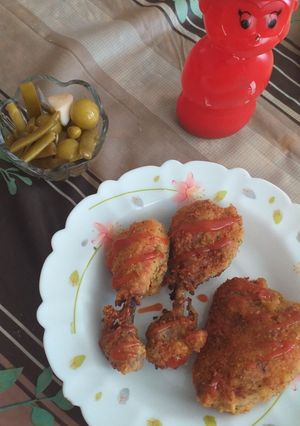 عکسی از دستور مرغ سوخاری