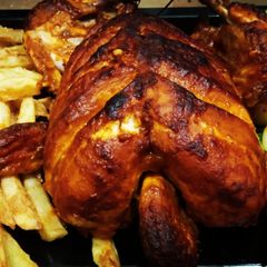 A picture of Lahori chicken charga.
