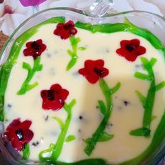 A picture of Fruit jelly custard.