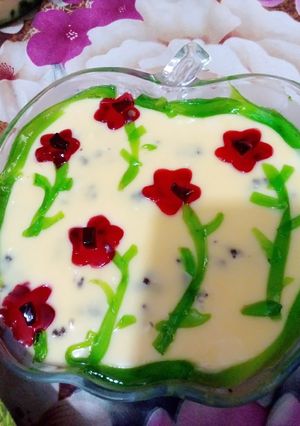 A picture of Fruit jelly custard.