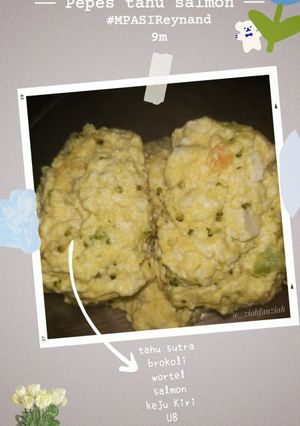 Foto resep MPASI 9m+ PEPES TAHU SALMON
