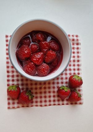 عکسی از دستور مربای توت فرنگی خوشرنگ 🍓