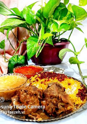 عکسی از دستور چلو گوشت مجلسی