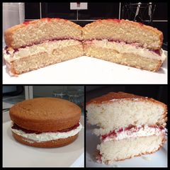 A picture of Victoria Sponge Cake.