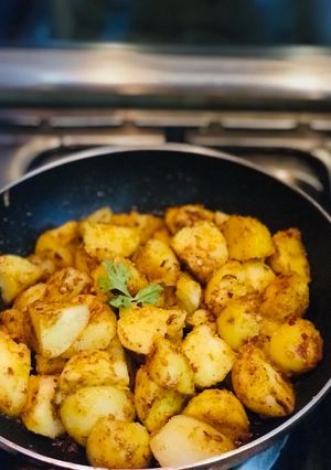 A picture of Masala Alu Chaat.