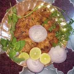 A picture of Shami Kebabs by my Mom.