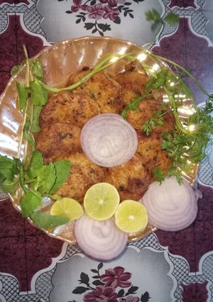 A picture of Shami Kebabs by my Mom.