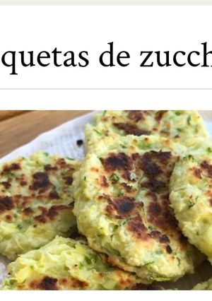 Una foto de Croquetas de zuchini