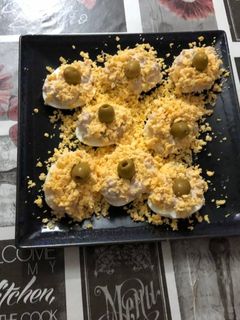 Una foto de Huevos rellenos