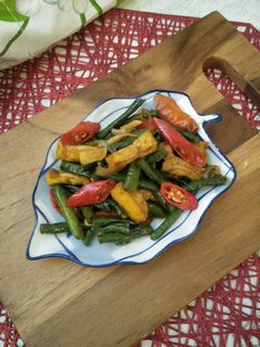 Foto resep 420. Tumis Kacang Panjang Tahu, Saus Teriyaki