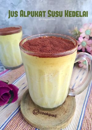 Foto resep Jus Alpukat Susu Kedelai