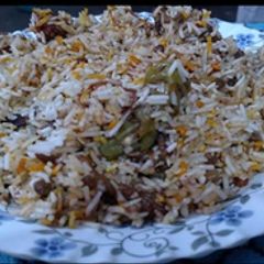 A picture of Masoor polao.