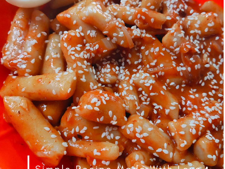 Resep Ttteokbokki Homemade (떡볶이), Enak