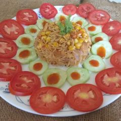 A picture of Corn pulao.
