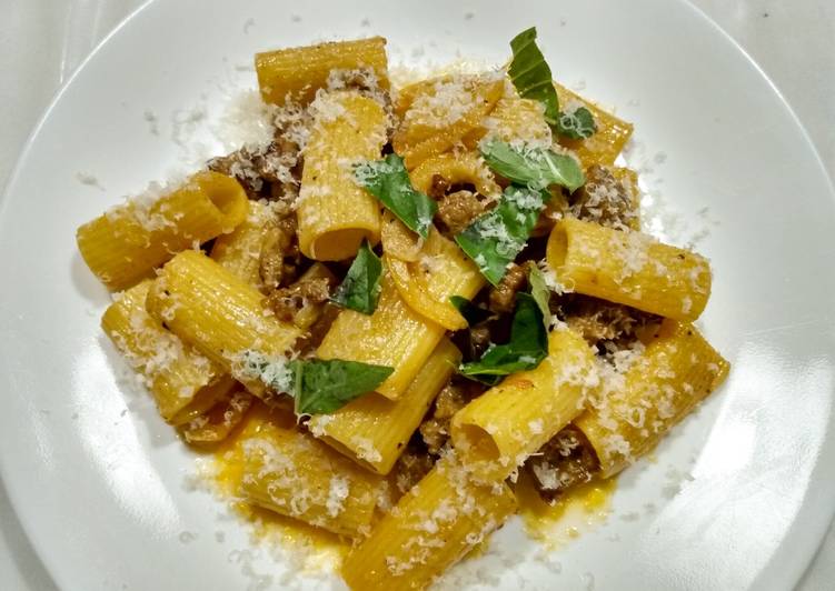 Simple Way to Prepare Any-night-of-the-week Brown butter, lemon, and sausage pasta