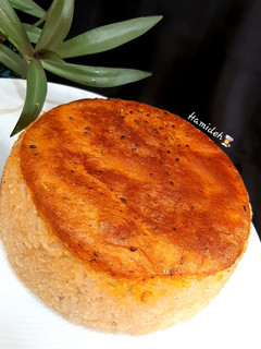 عکسی از دستور تهدیگ نان زعفرانی (نکات مهم تهیه تهدیگ برشته)💛