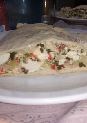 Una foto de Relleno 1 para los calzones. (De pollo y verdura)