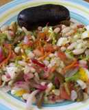 Ensalada de alubias (porotos blancos) al estilo Mari