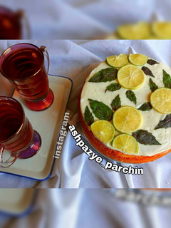 عکسی از دستور کیک پنیر و لیموترش 🌸