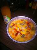 Puding sutra buah kuah manggah