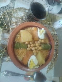صورة لوصفة كسكسي بالخضر فقط بدون لحوم