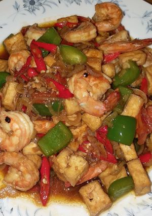 Foto resep Udang Tahu Lada hitam