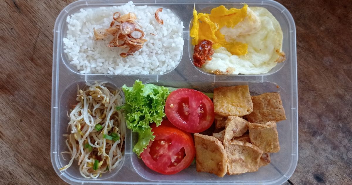 Bekal tahu goreng telur asin