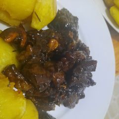 A picture of Honey glazed mbuzi.