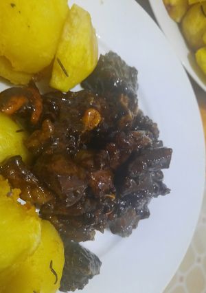 A picture of Honey glazed mbuzi.