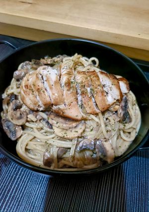 Foto resep Grilled Chicken Pasta