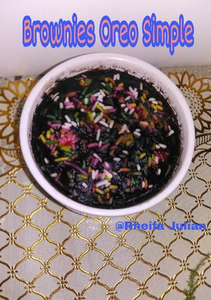 Foto resep Brownies Oreo Simple