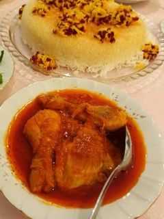عکسی از دستور زرشک پلو با مرغ🍗