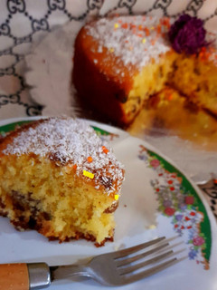عکسی از دستور کیک یزدی با مویز(بمناسبت تولد ستاره جان وکوکپد جان 😍)