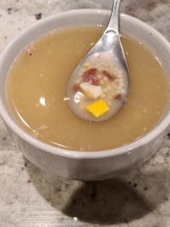 Una foto de Sopa de jamón