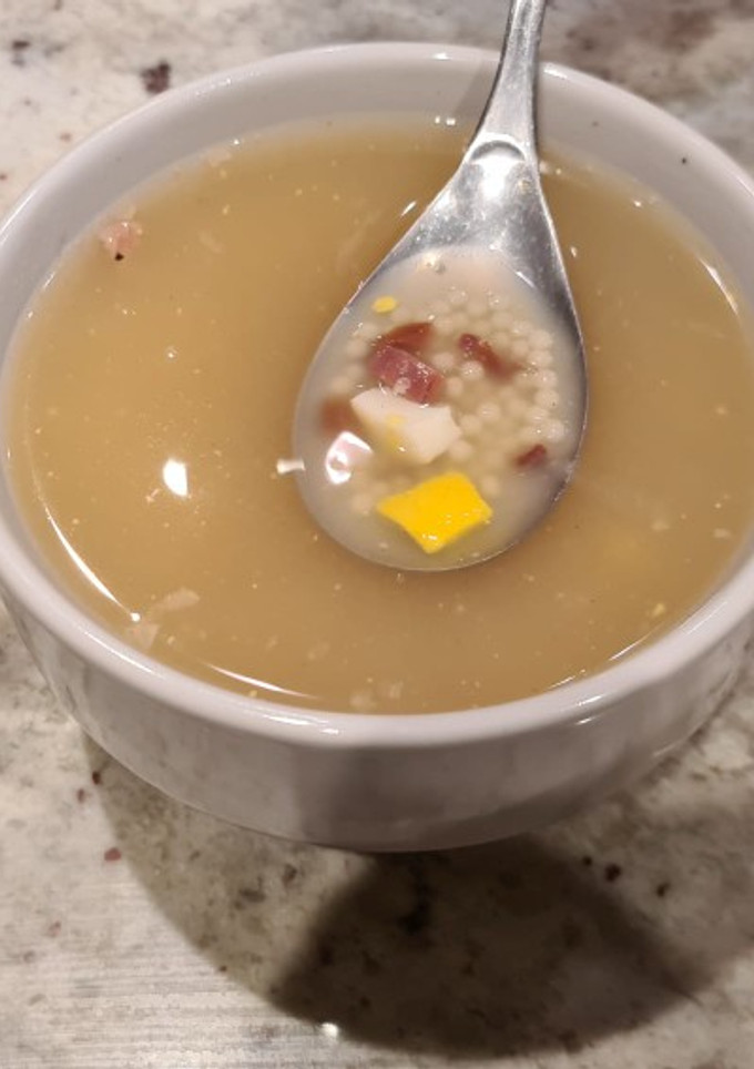 Una foto de Sopa de jamón