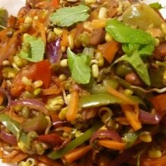A picture of Wok toasted sprout.