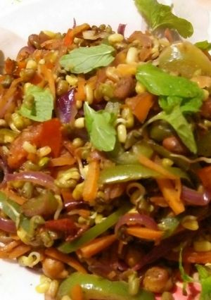 A picture of Wok toasted sprout.