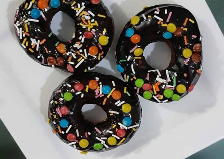 Simple Way to Make Homemade Chocolate donuts 🍩😋