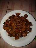 Daging kambing mercon asam manis