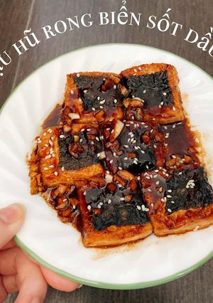 Hình của món Đậu hũ rong biển sốt dầu hào - ăn dặm.