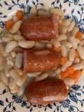 Mognettes de Vendée avec ses petites carottes et diots de Savoie